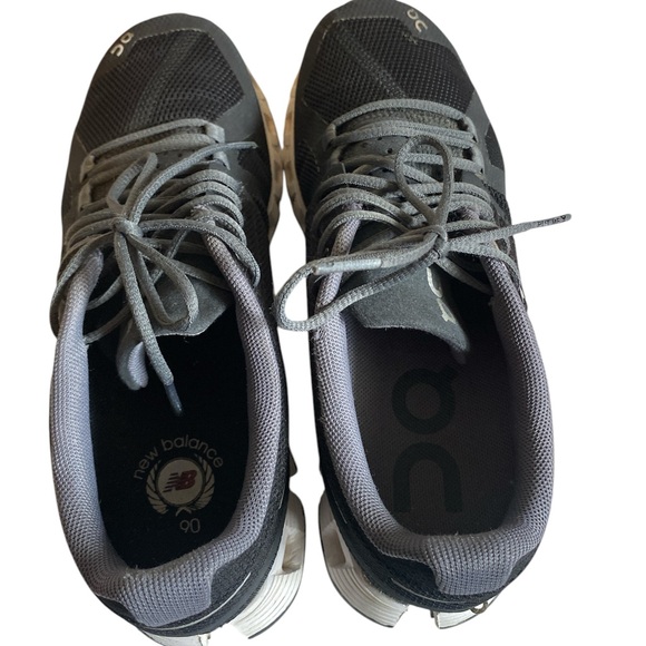 ON CLOUD SWISS ENGINEERED CLOUD WOMENS SNEAKERS, BLACK /WHITE, SIZE US 5 - Picture 6 of 9